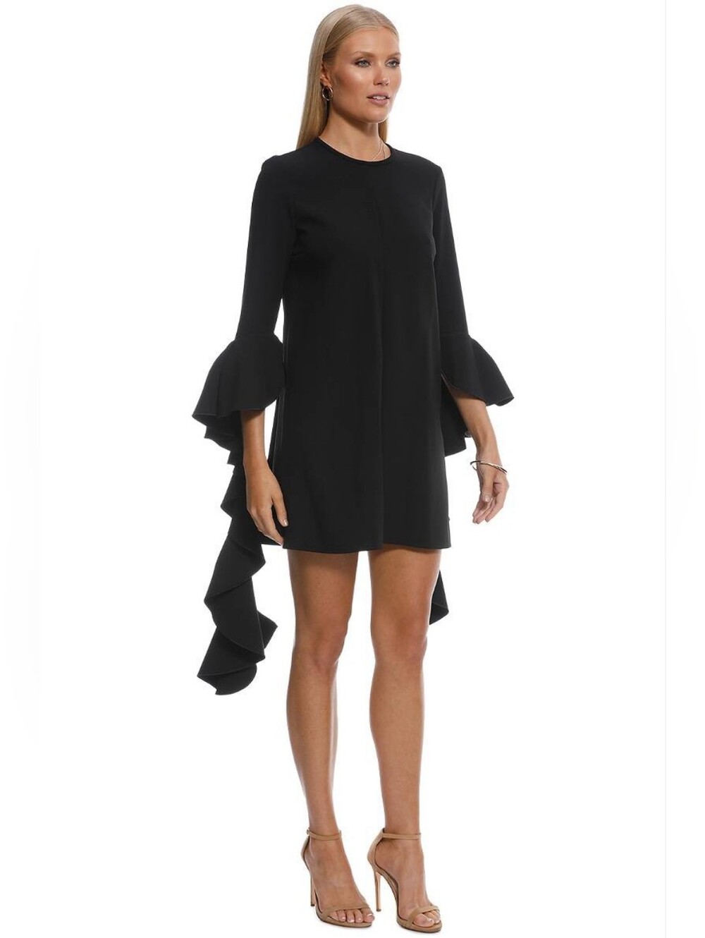 Ellery Kilkenny Ruffle Dramatic Sleeve Shift Dress